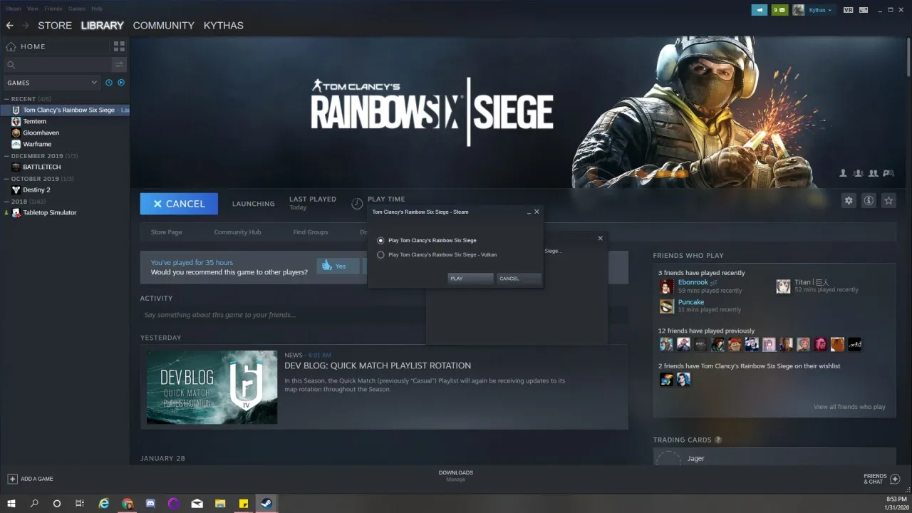 Rainbow Six Siege Vulkan How To Enable Attack Of The Fanboy