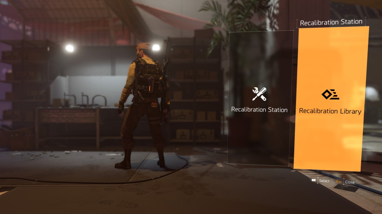 The Division 2 How to Use the Recalibration Library in Warlords of