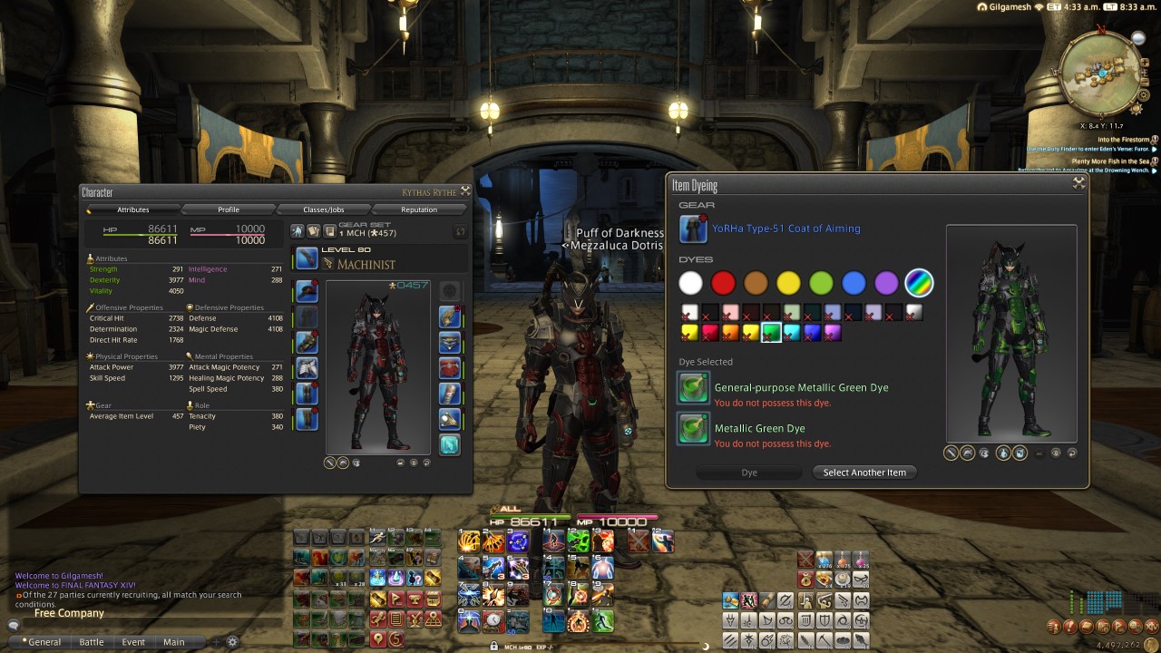 Final Fantasy Xiv How To Dye Armor Attack Of The Fanboy