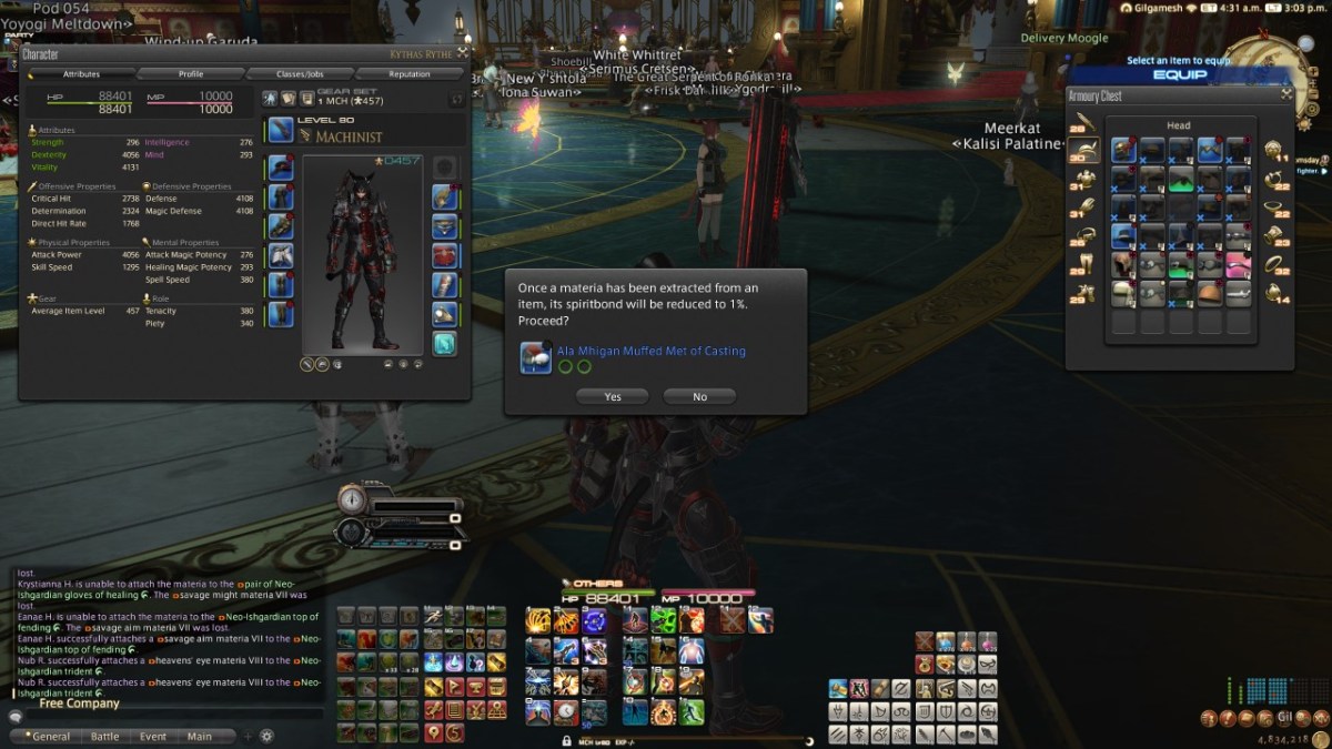 Final Fantasy XIV - How to Extract Materia
