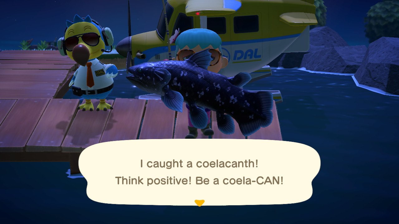 Animal Crossing New Horizons How to Catch Coelacanth Attack of the