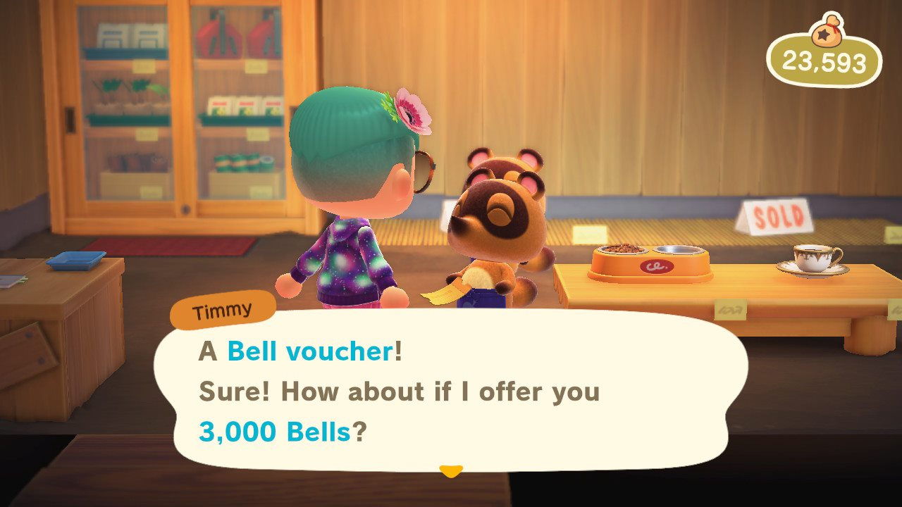 Animal Crossing New Horizons What is the Bell Voucher, How Much is
