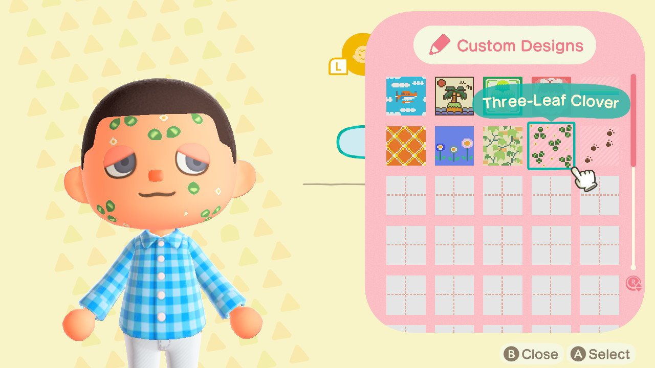 Animal Crossing New Horizons How to Remove Face Paint Attack of the Fanboy