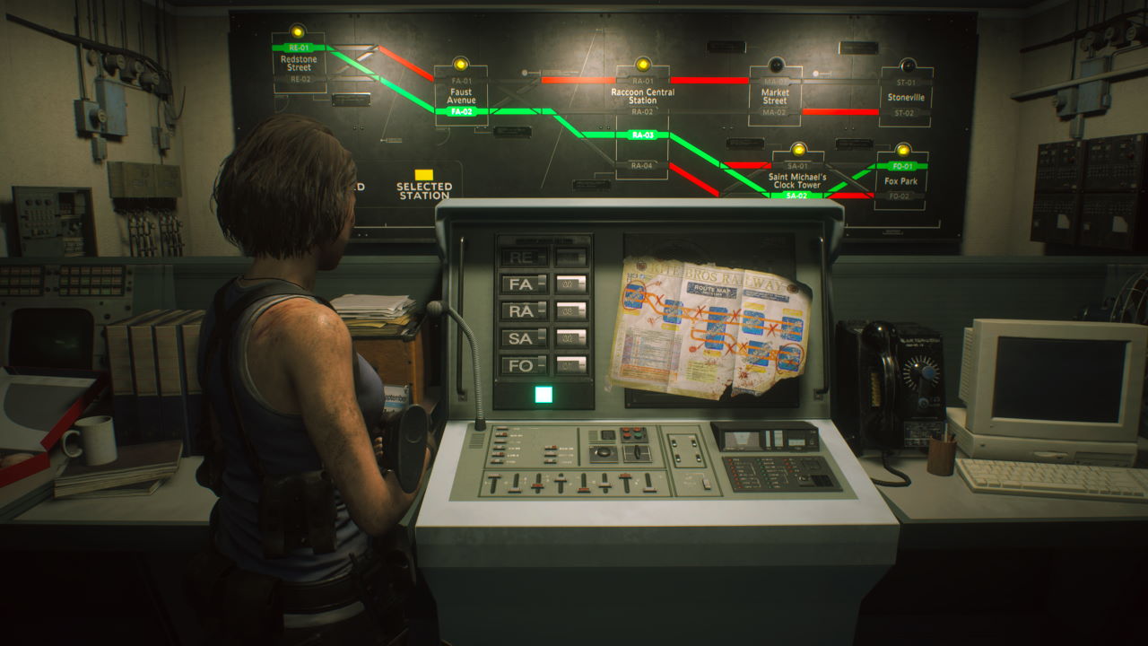 Включи станцию поп. Резидент ивел 3 метро ремейк. Станции резидент Евил 3. Resident Evil 3 (игра, 2020).
