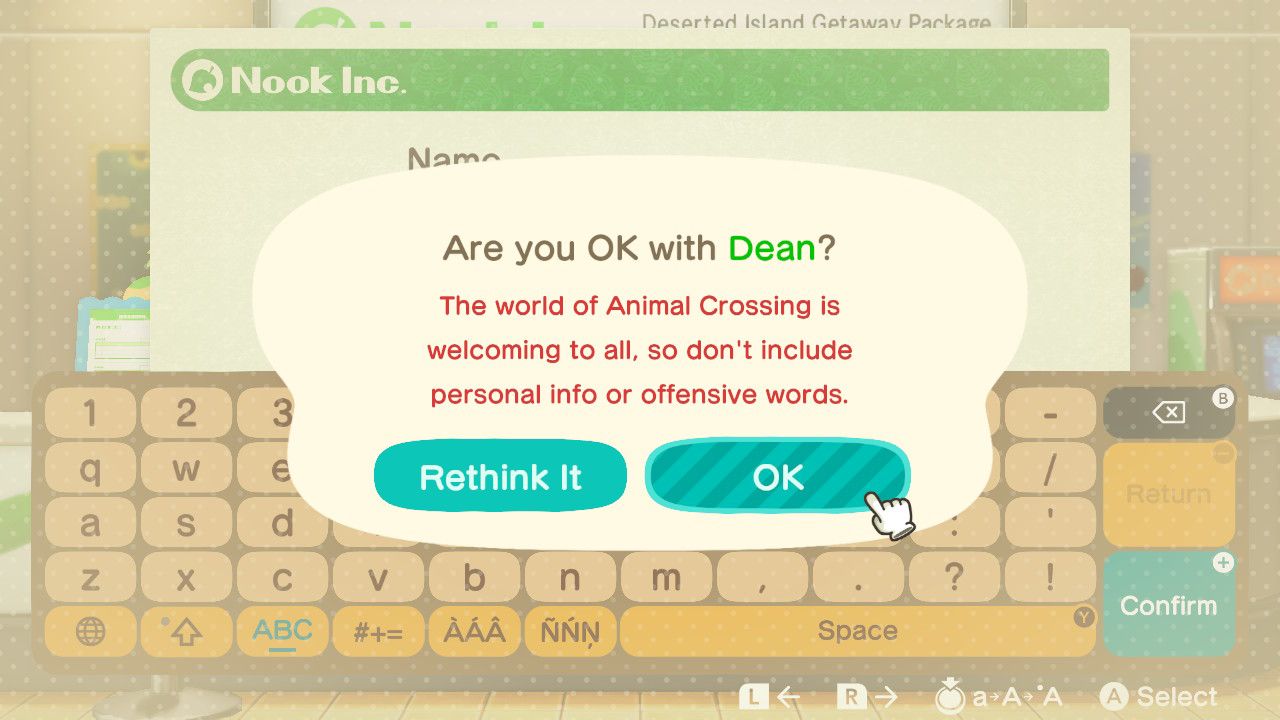 Animal Crossing: New Horizons - Can You Change Your Name? | Attack of