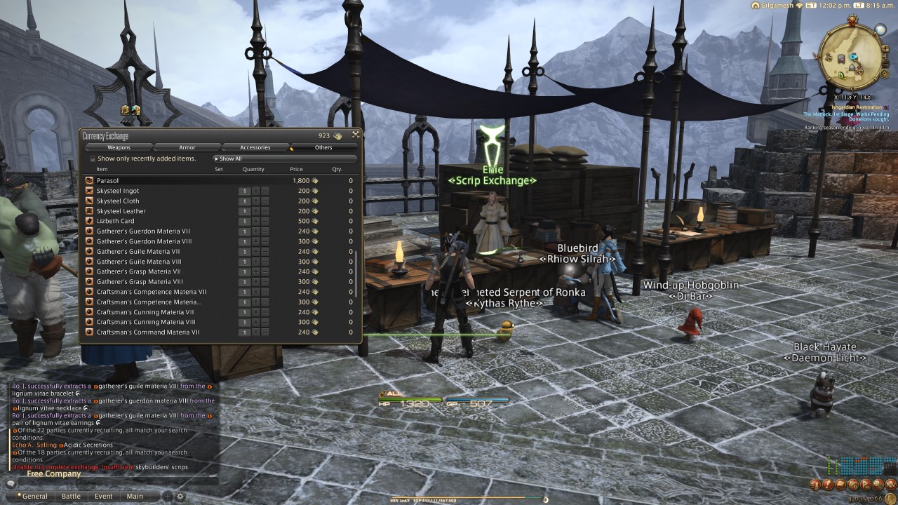 Final Fantasy XIV How to Get Parasol Action, How to Get Umbrella
