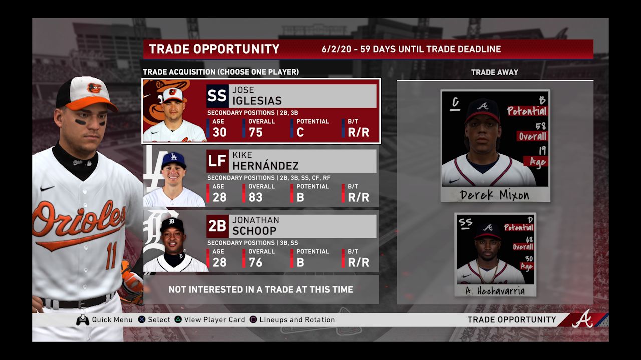 request a trade in mlb the show 17