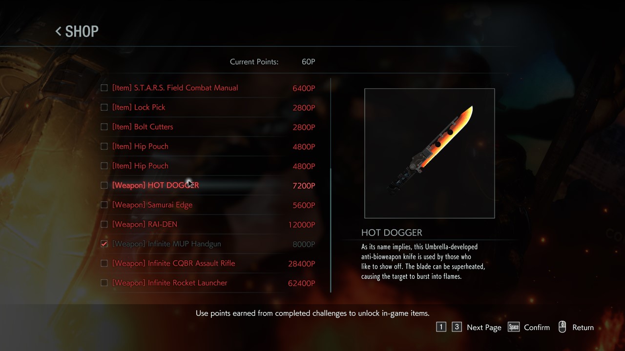 Resident Evil 3 - How to Unlock Hot Dogger Knife