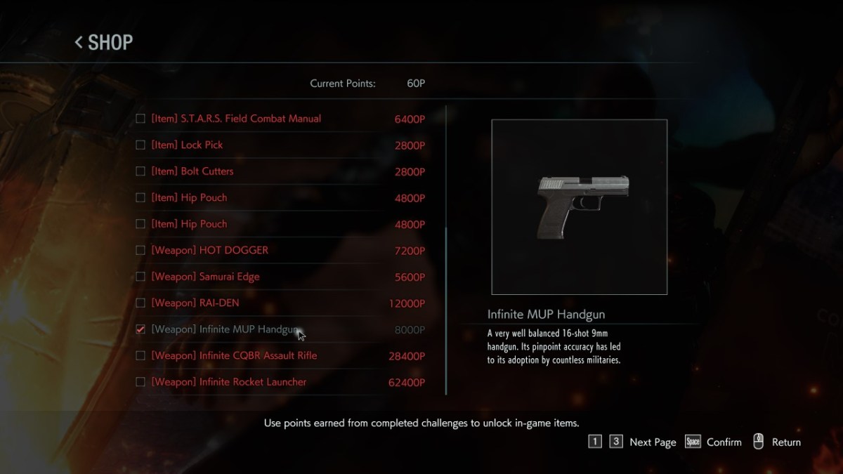 Resident Evil 3 - How to Unlock Infinite MUP Handgun
