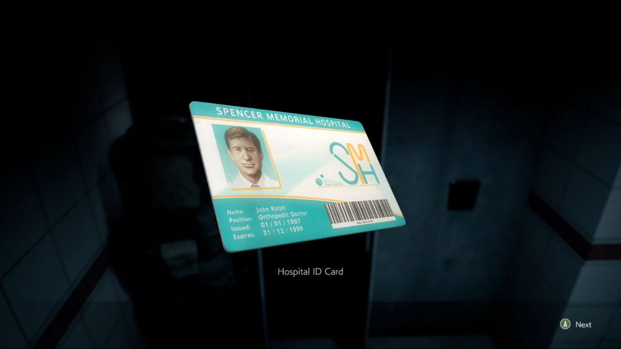 Resident Evil 3 - Where to Find and How to Get the Hospital ID Card ...