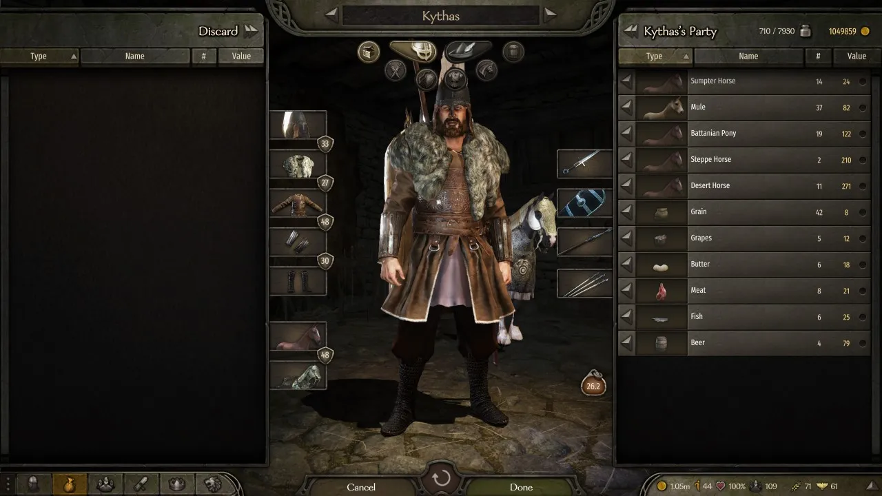 Mount and Blade II - How to Increase Inventory, How to Increase Carry Capacity