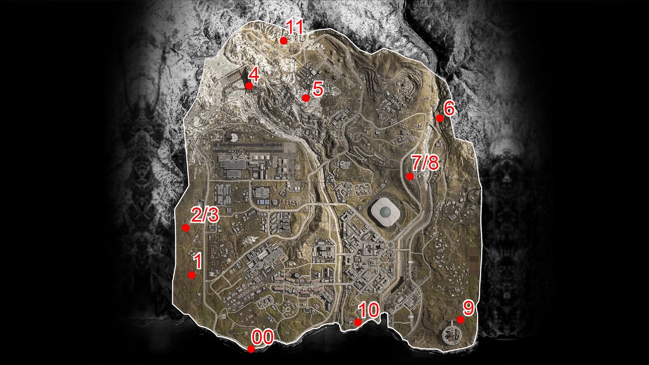 Warzone-Bunker-Locations-Map