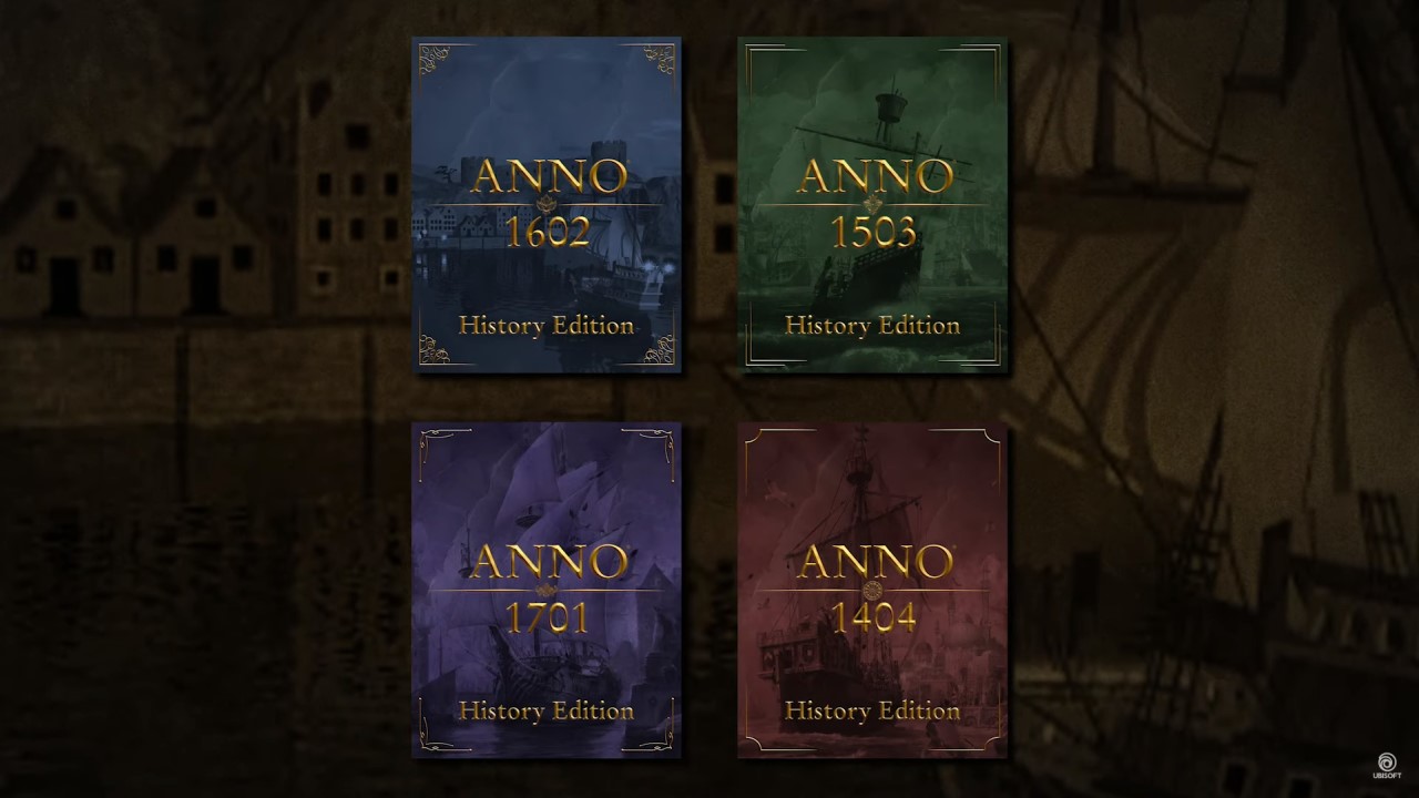 Anno: History Collection to Bundle Four Classics Next Month