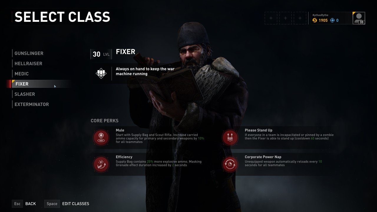 World War Z - What Are the Classes, List of Available Classes