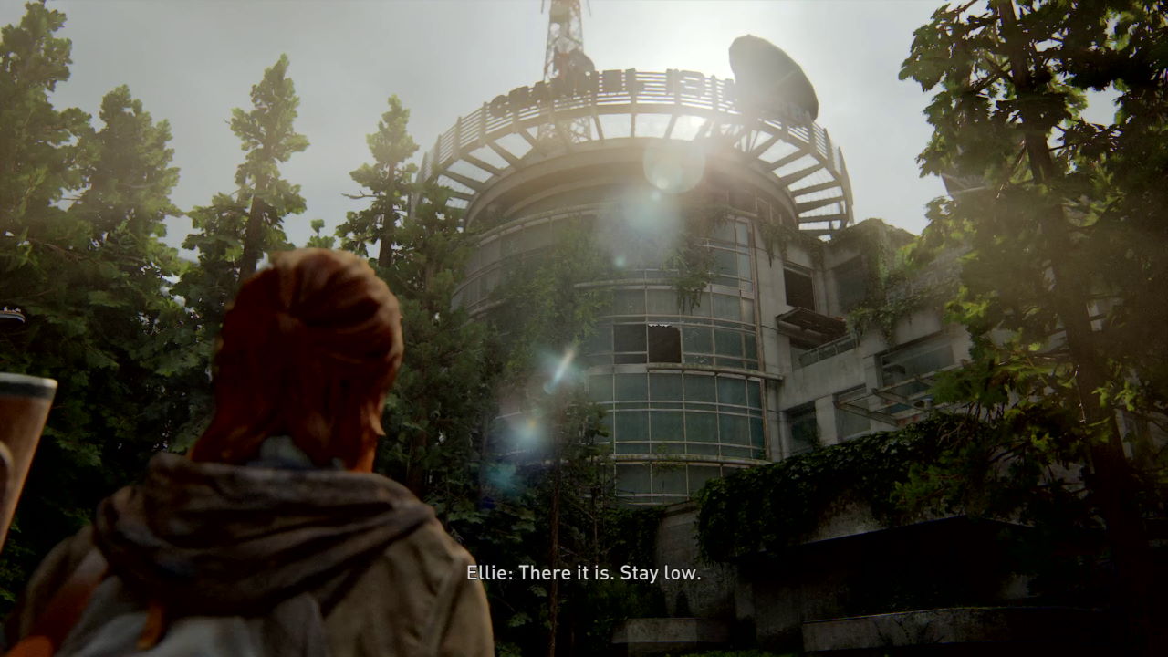 the last of us 2 how to get into tv station