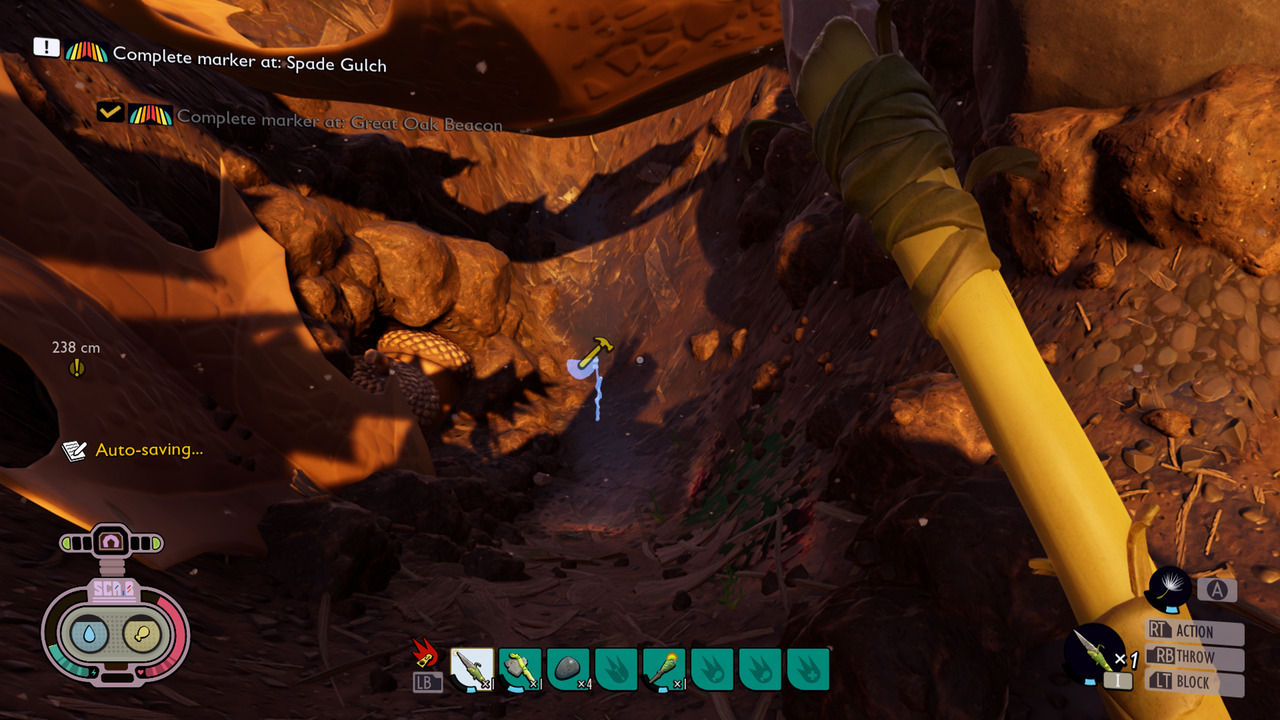 Grounded Spade Gulch Location Complete Marker at Spade Gulch