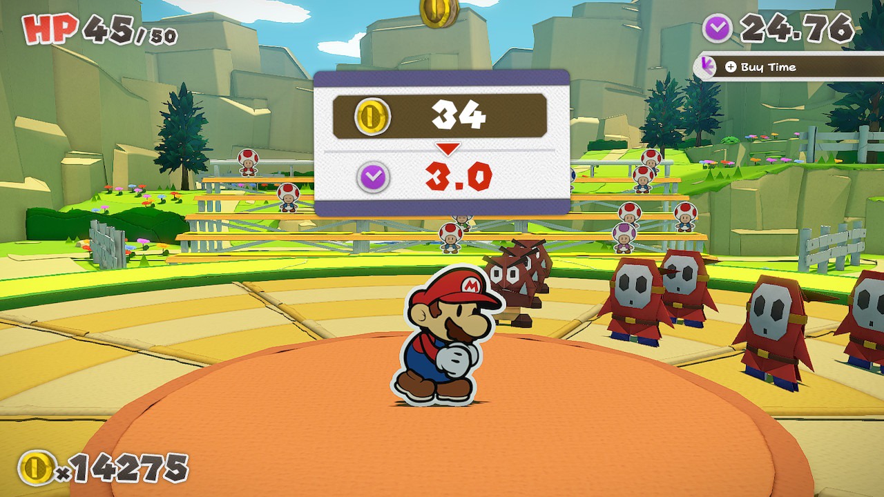 Paper Mario The Origami King How To Add Extra Time To The Line Up Timer Attack Of The Fanboy - mario's overalls roblox image