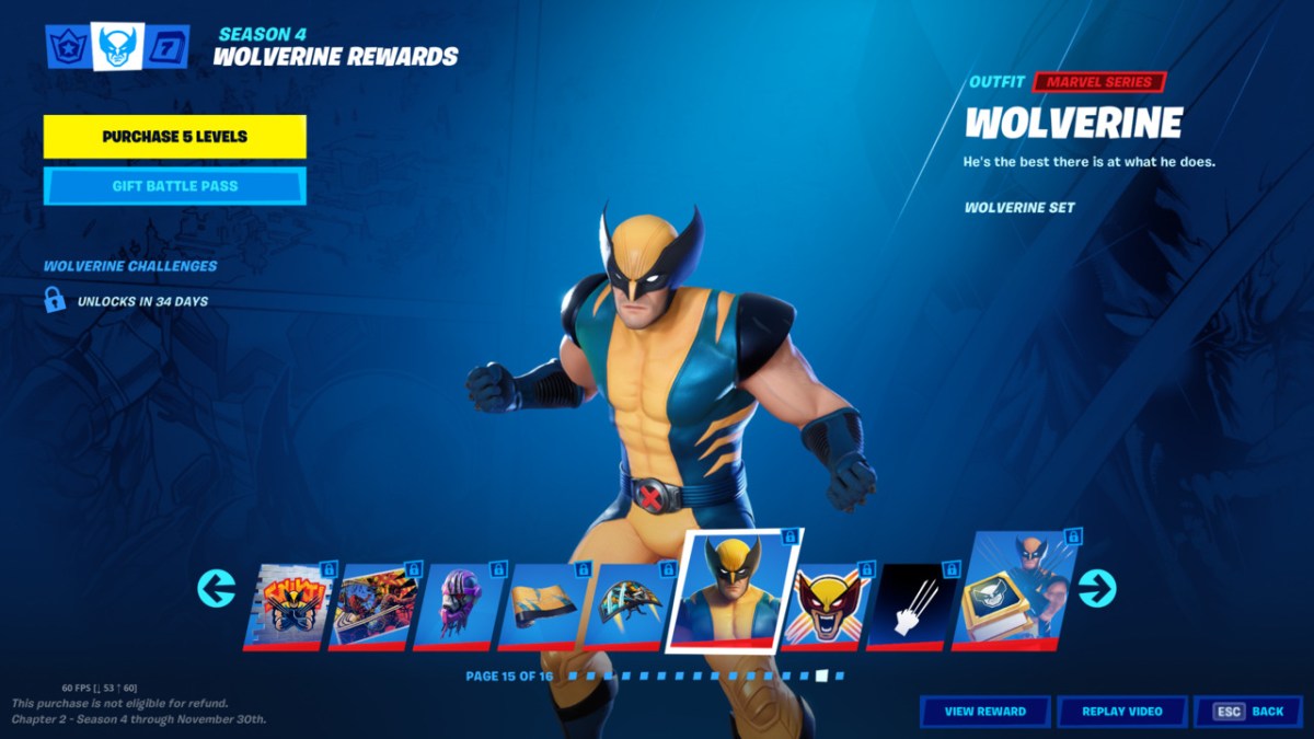Fortnite Wolverine Challenge