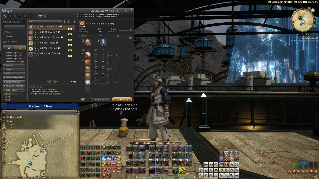 Final Fantasy XIV Patch 5.3 Where are Crafting Collectables Recipes