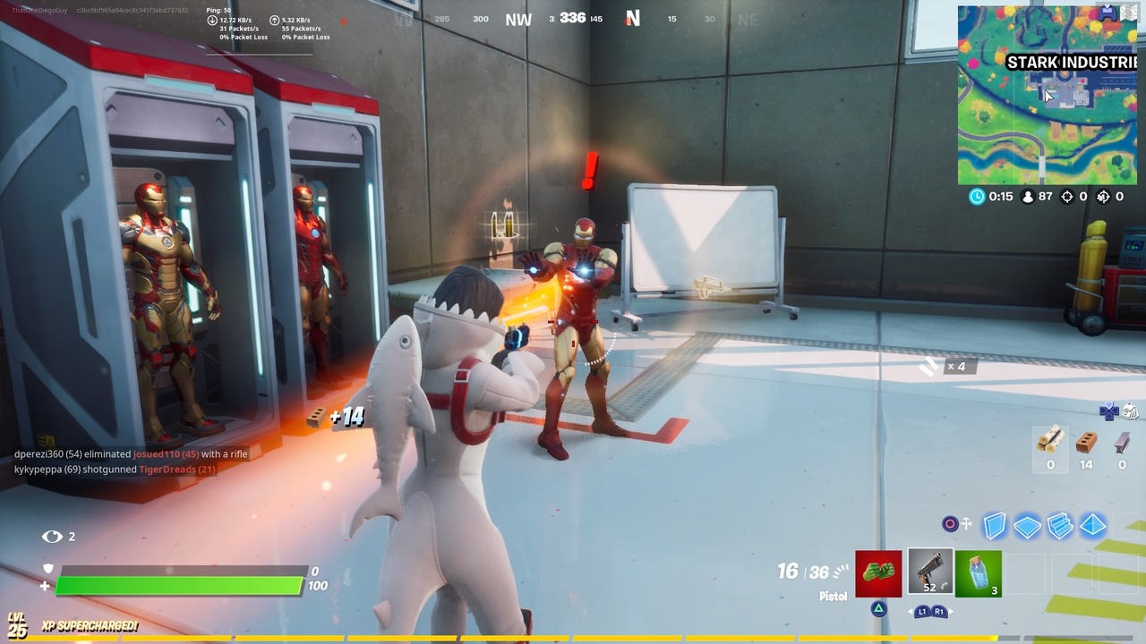 Fortnite - How to Eliminate Iron Man at Stark Industries ...
