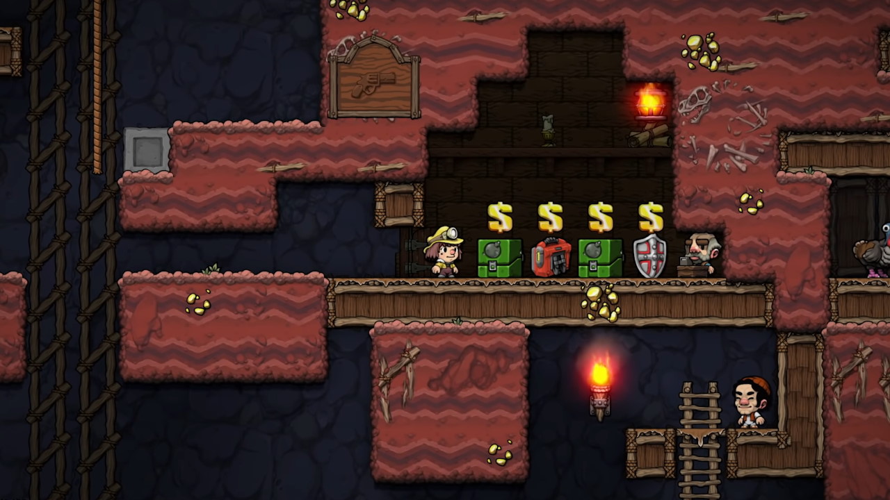 Spelunky 2 Shortcuts: Where to find a Hired Hand, Golden Key