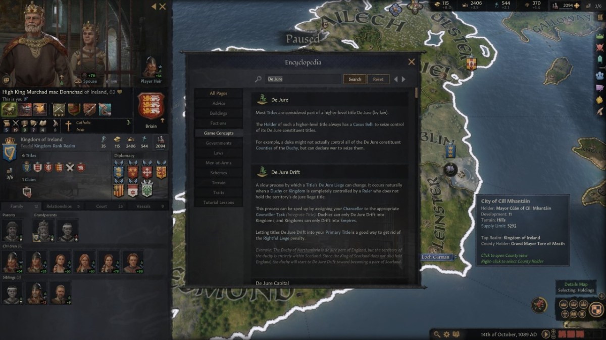 Crusader Kings 3 - What is De Jure, How Do Claims Work