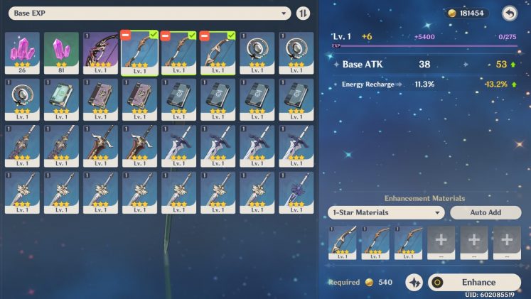 Genshin Impact How To Enhance Weapons Attack Of The Fanboy