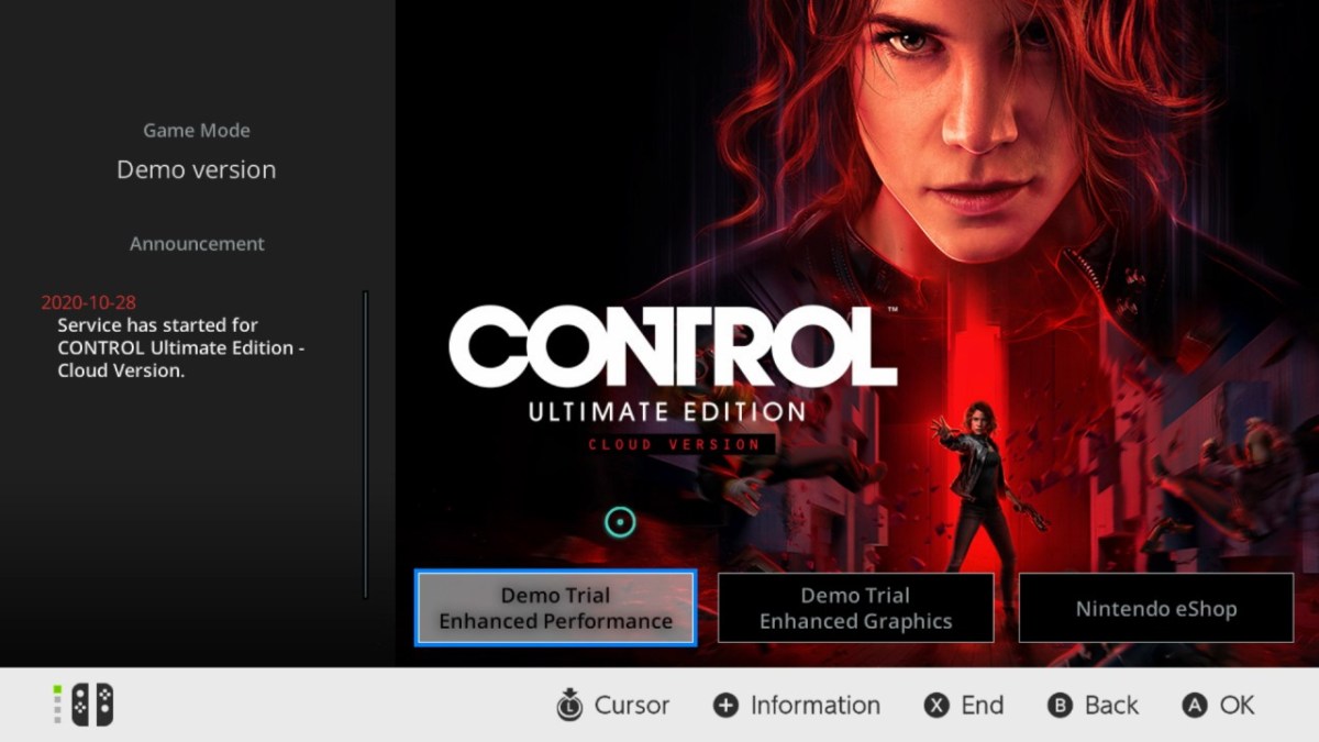 You Can Play Control on the Switch, if Your Internet is Up to Speed