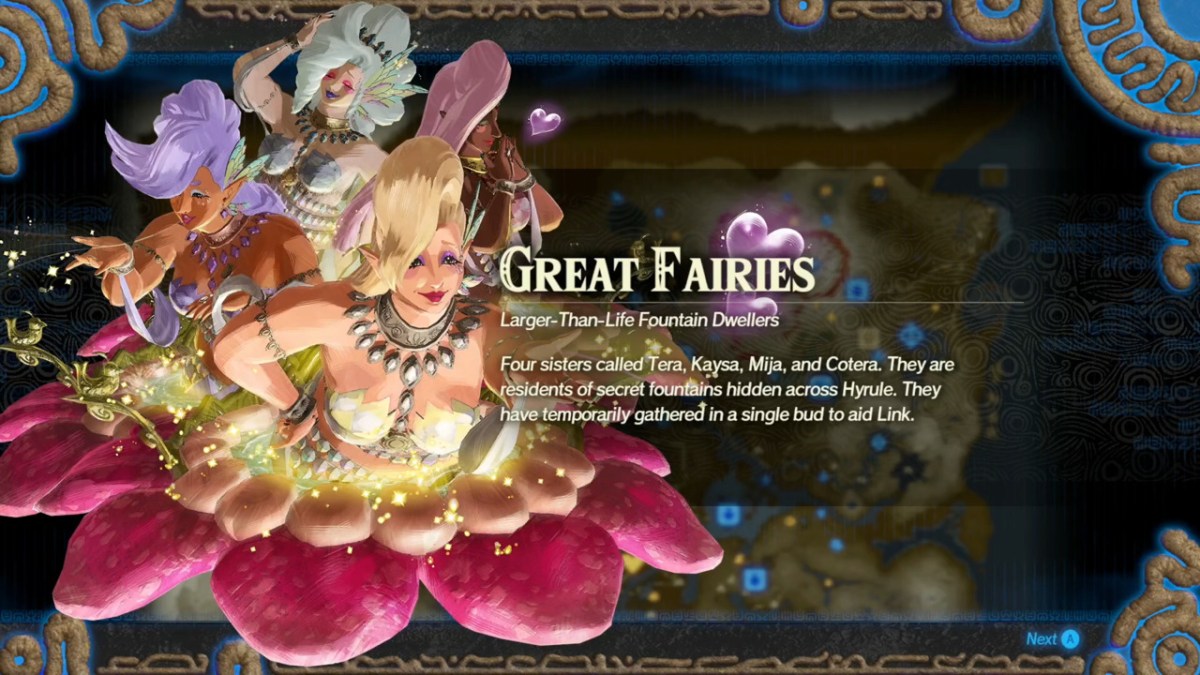 Hyrule Warriors Age of Calamity Great Fairies