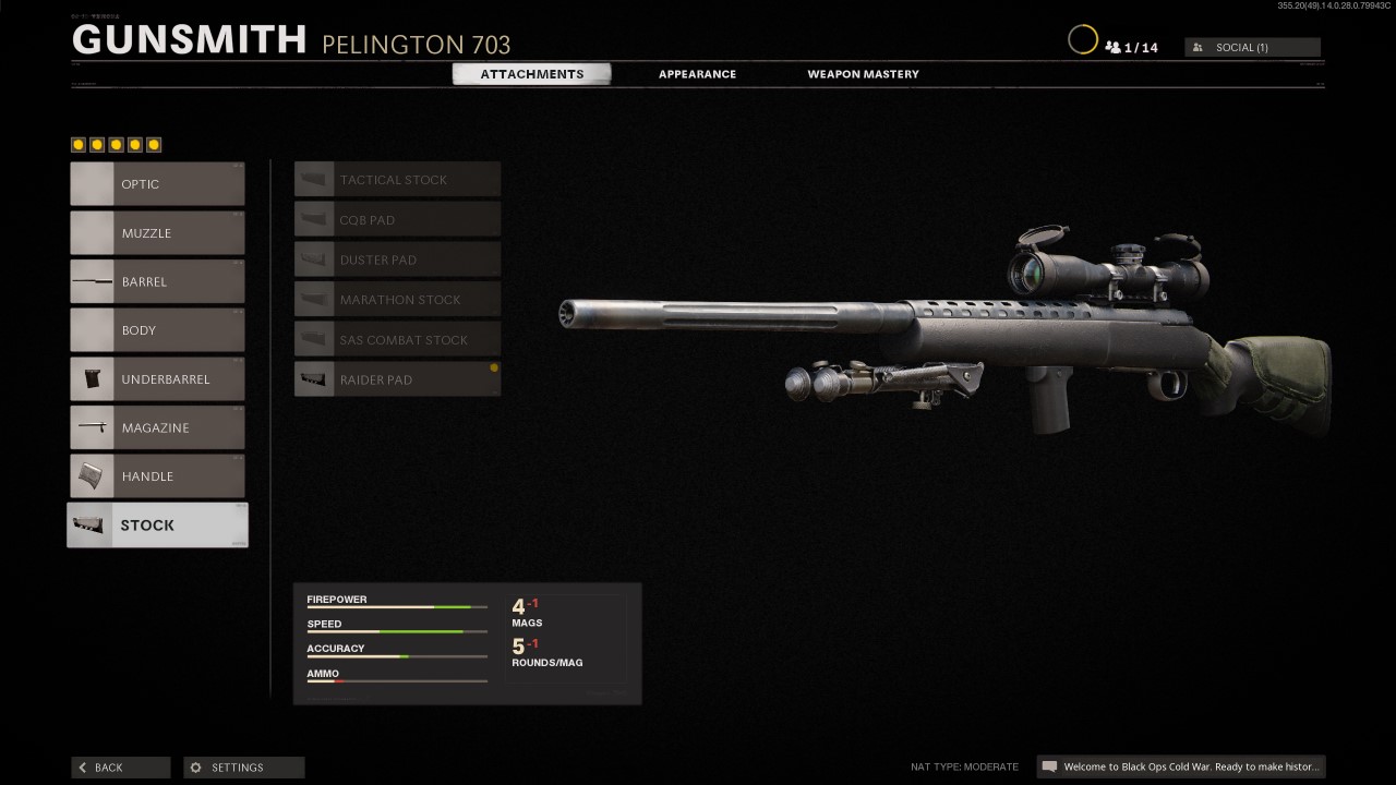 Black Ops Cold War Best Pelington 703 Loadouts and Attachments