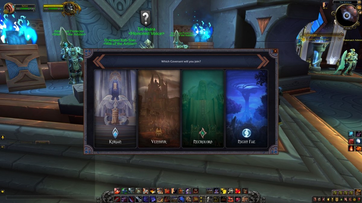 World of Warcraft Shadowlands: How to Unlock Covenants