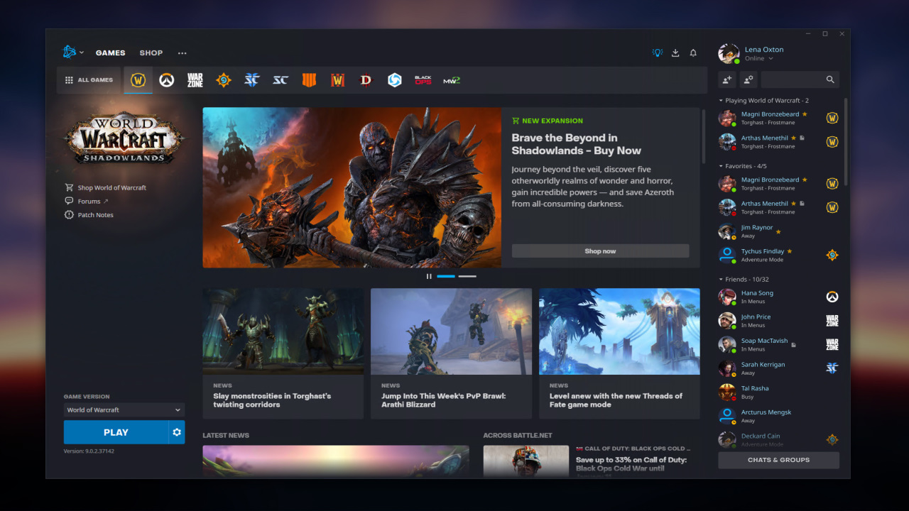 is blizzard games optimized for mac