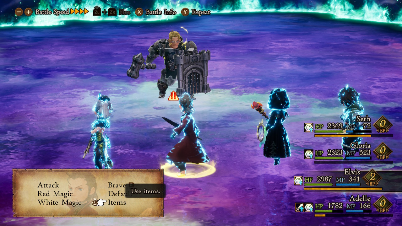 Bravely Default 2 How to Beat Galahad Attack of the Fanboy