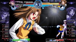 screenshot of melty blood actress again current code
