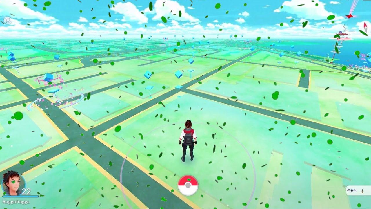 Pokémon GO Why is Green Confetti Falling on the Map Screen Attack