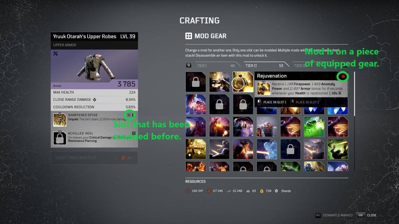 Outriders How to Change Mods Attack of the Fanboy