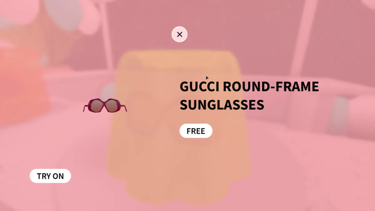 Roblox Gucci Round Frame Sunglasses