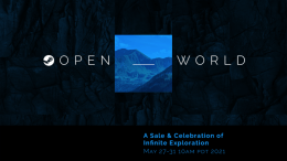 Steam Open World Sale