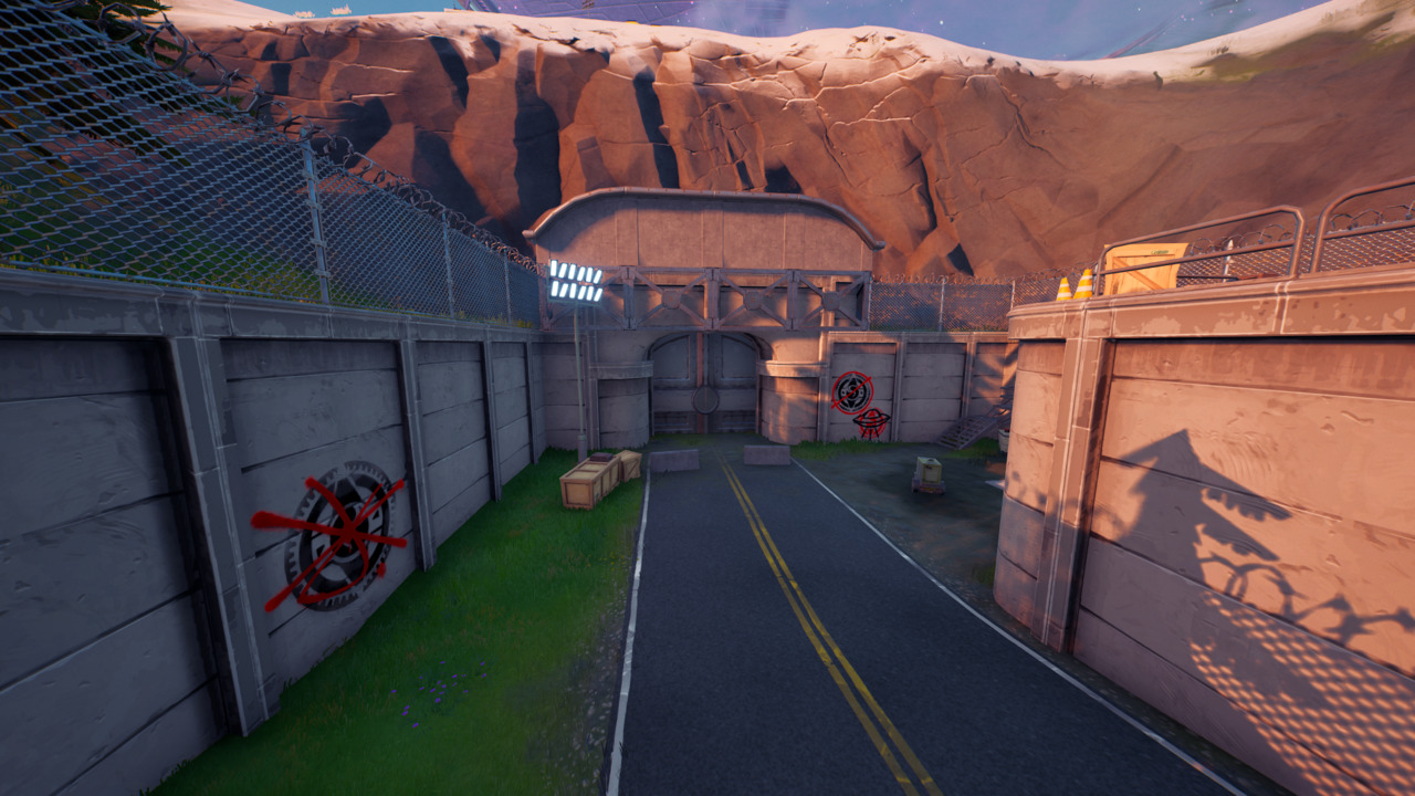 Fortnite Where to Find the GraffitiCovered Wall at Hydro 16 or Catty