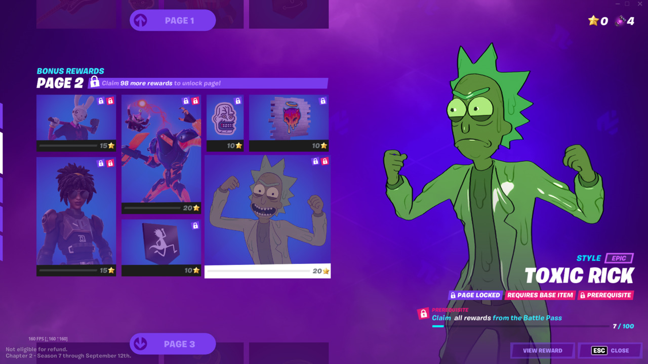 Fortnite How to Get the Toxic Rick Style Attack of the Fanboy