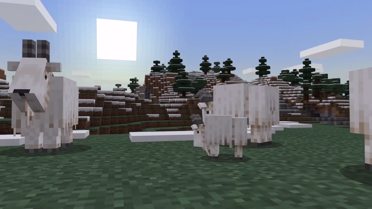 Minecraft Where to Find Mountain Goats Attack of the Fanboy
