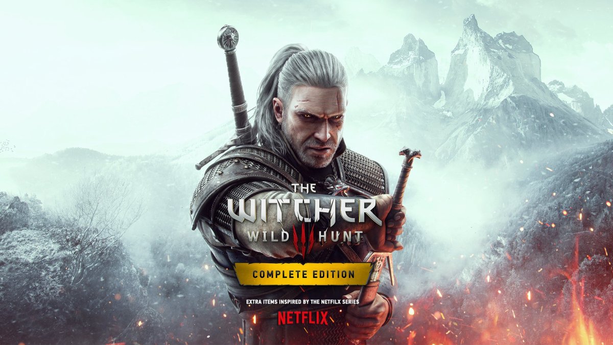 Cover art for the PS5/Xbox Series release of The Witcher 3: Wild Hunt.