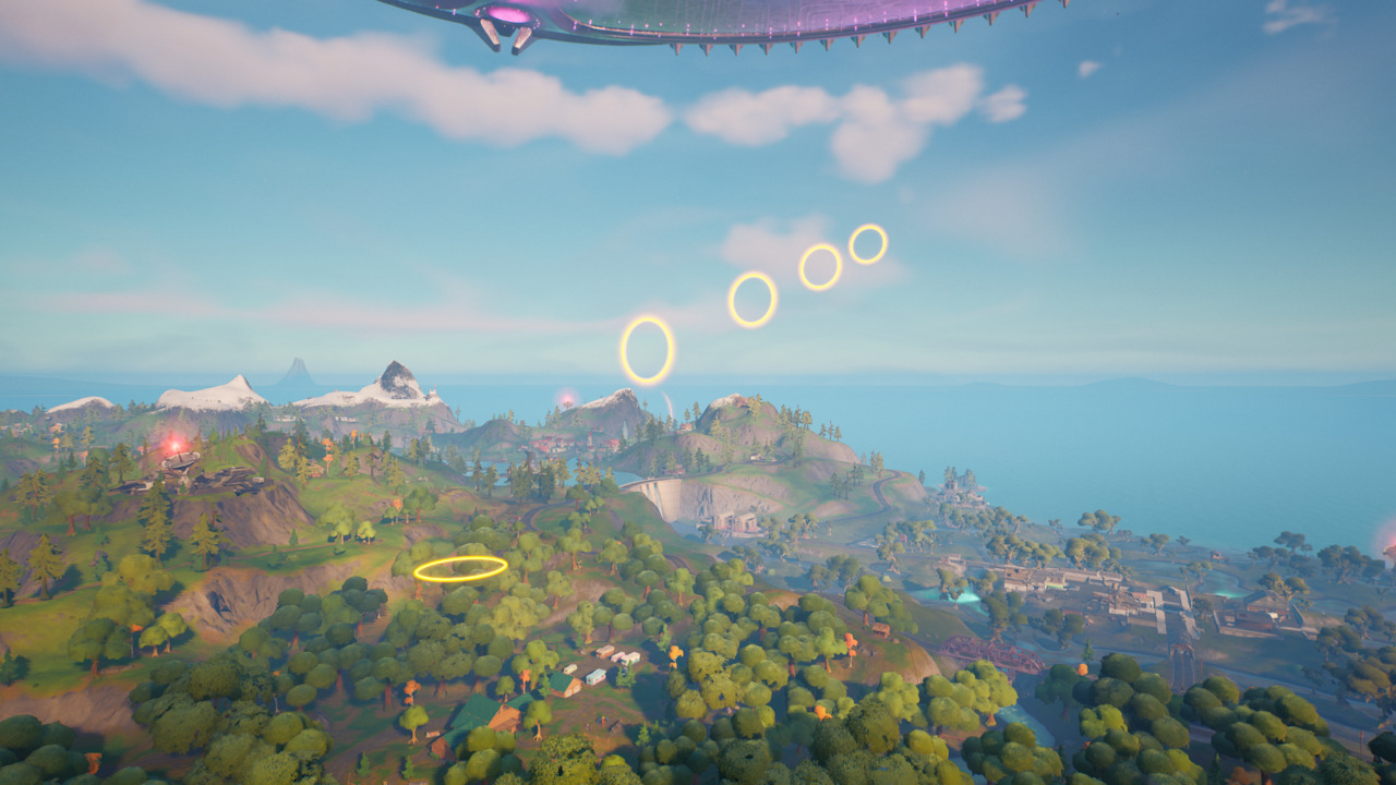 Fortnite How to Glide Through Rings as Clark Kent