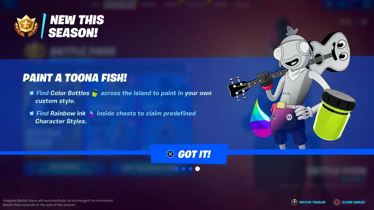 Fortnite Paint A Toona Fish Styles 