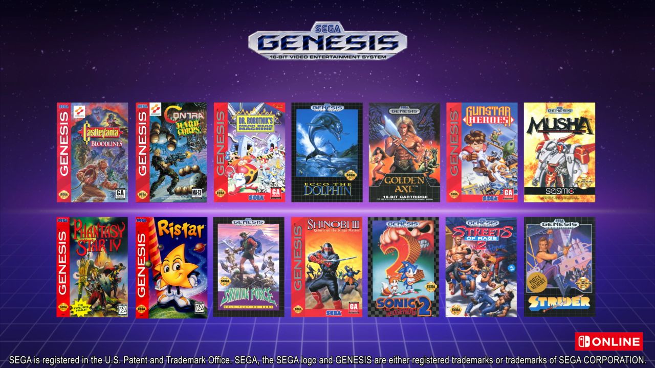 Havn Legeme Sind Nintendo Switch Online Sega Genesis Games List: All Games Available at  Launch | Attack of the Fanboy