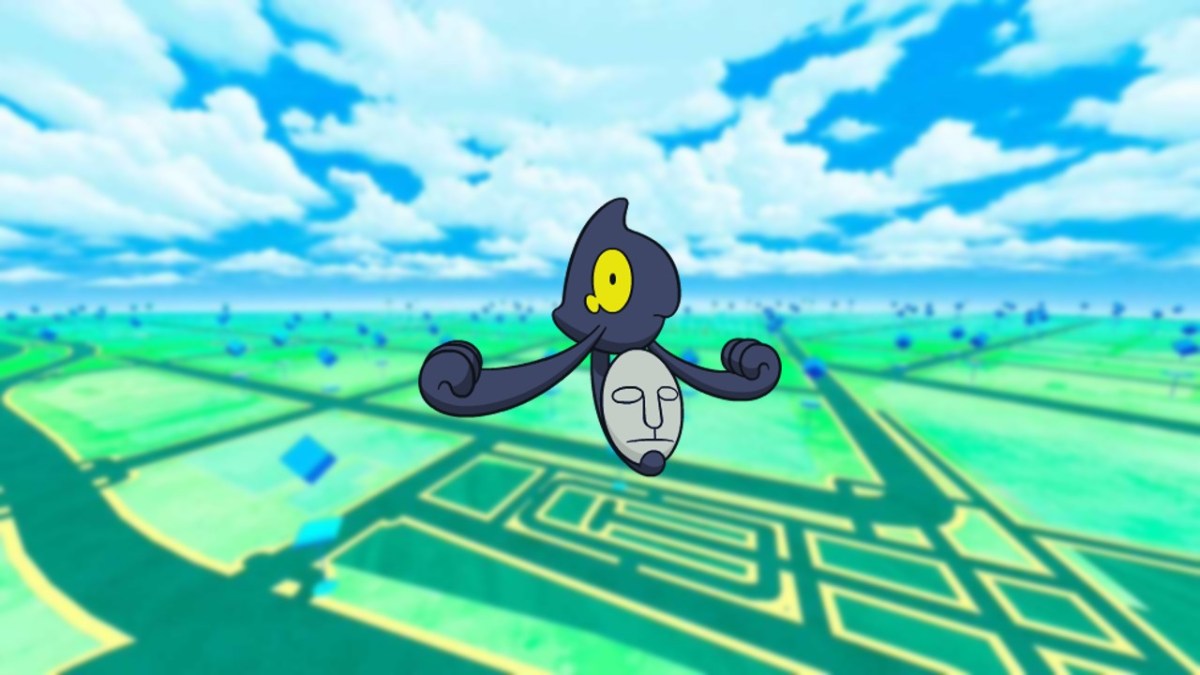 Shiny Yamask on Pokémon GO Background