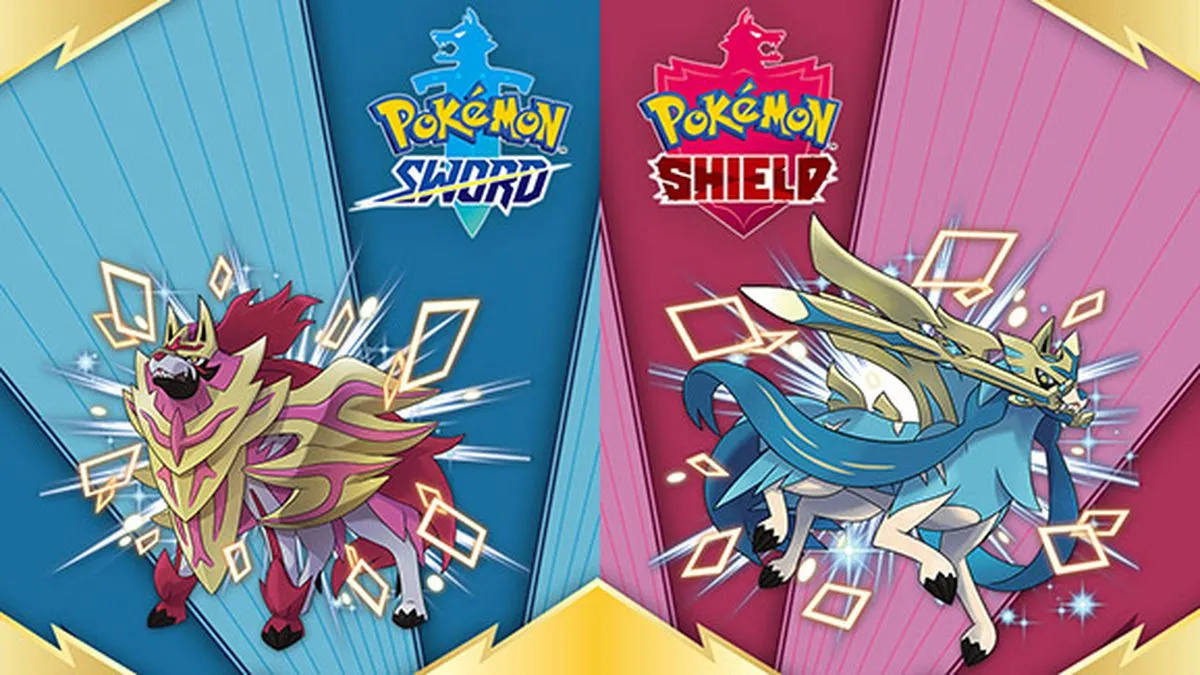 Shiny Zacian and Zamazenta in Pokémon Sword and Pokémon Shield