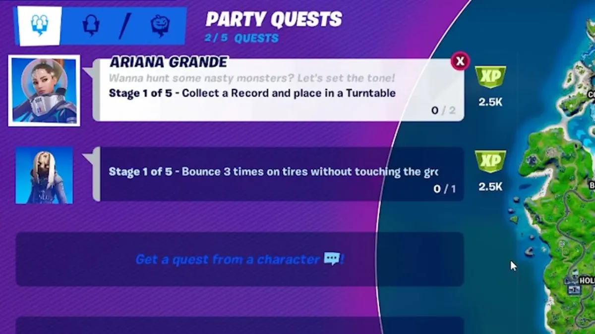Fortnite collect a Record and Place in a Turntable