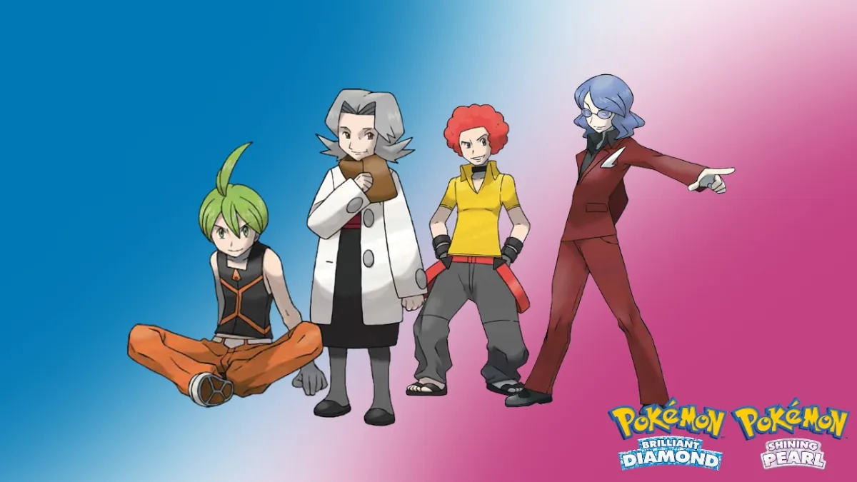 Elite Four in Pokémon Brilliant Diamond and SHining Pearl - Lucian, Flint, Bertha and Aaron