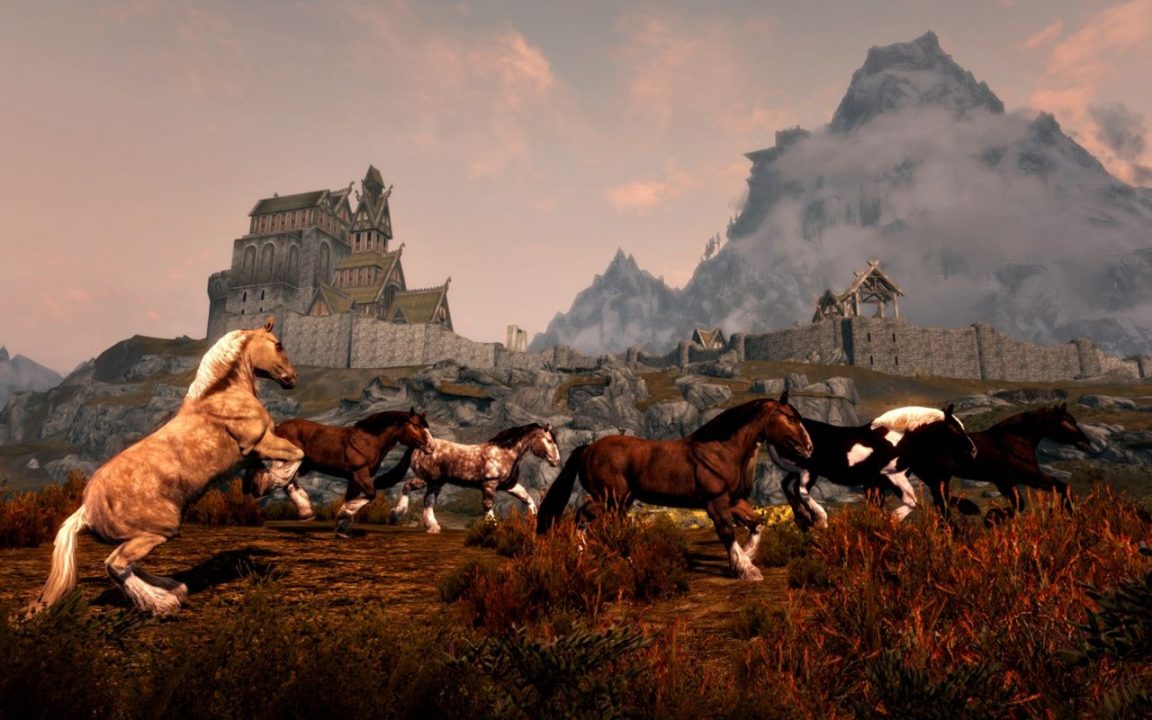 Skyrim Wild Horses How to Find and Tame Horses Attack of the Fanboy